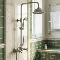 traditional-brass-showerhead-set-wall-mounted